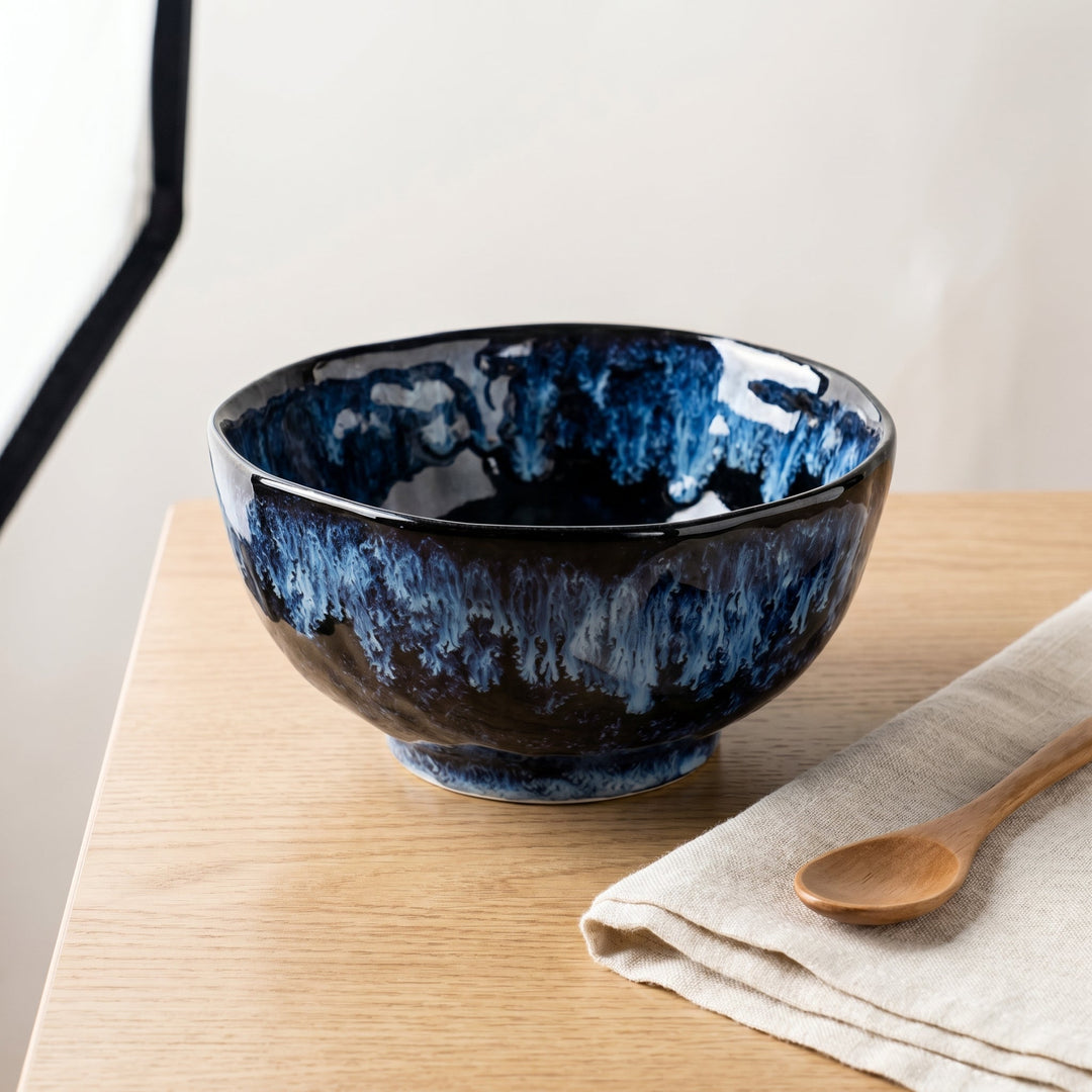 Ceramic Tableware with Reactive Glaze - Tableware - Pasta Bowl (15.24 cm) - Oaksoho