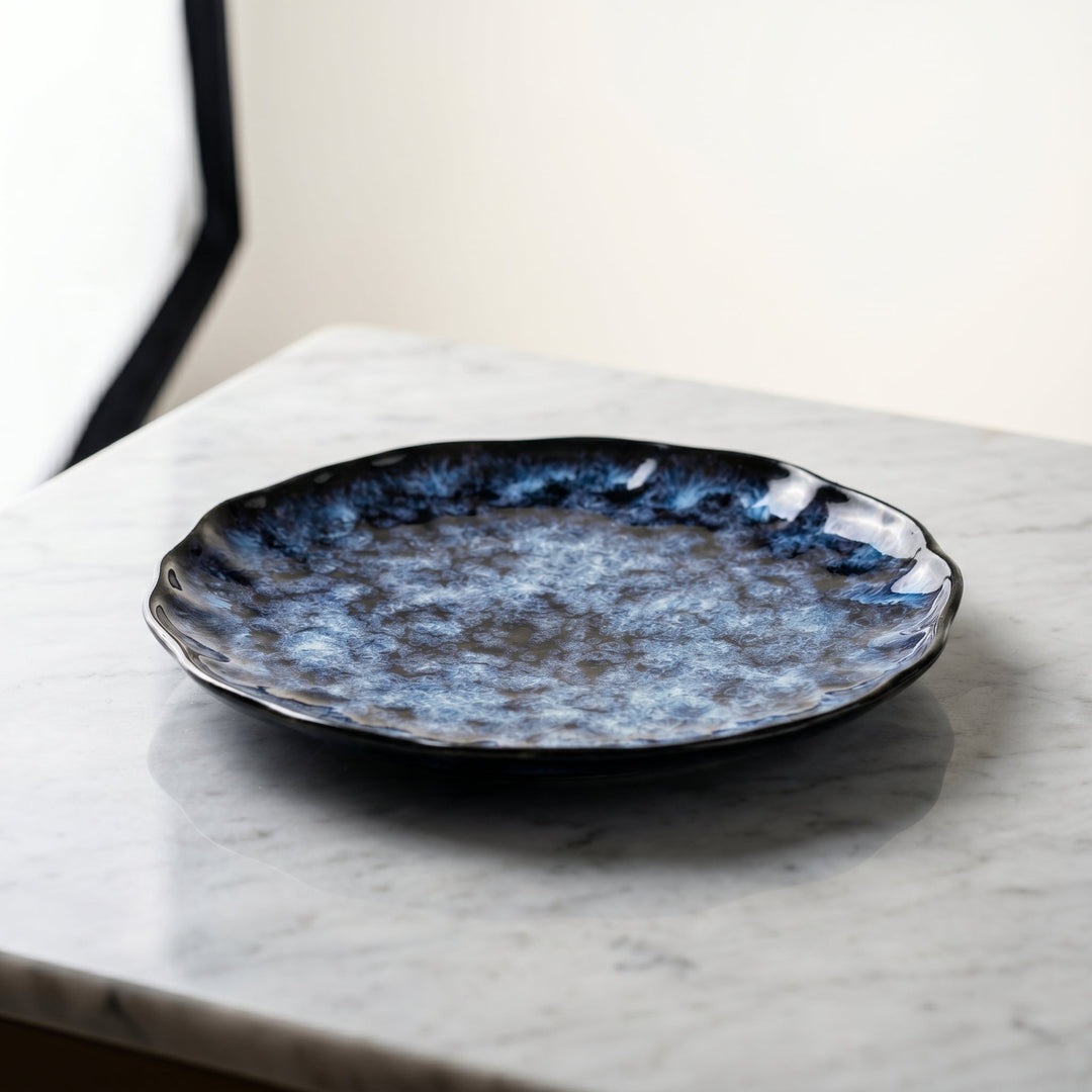 Ceramic Tableware with Reactive Glaze - Tableware - Flat Plate (21.84 cm) - Oaksoho