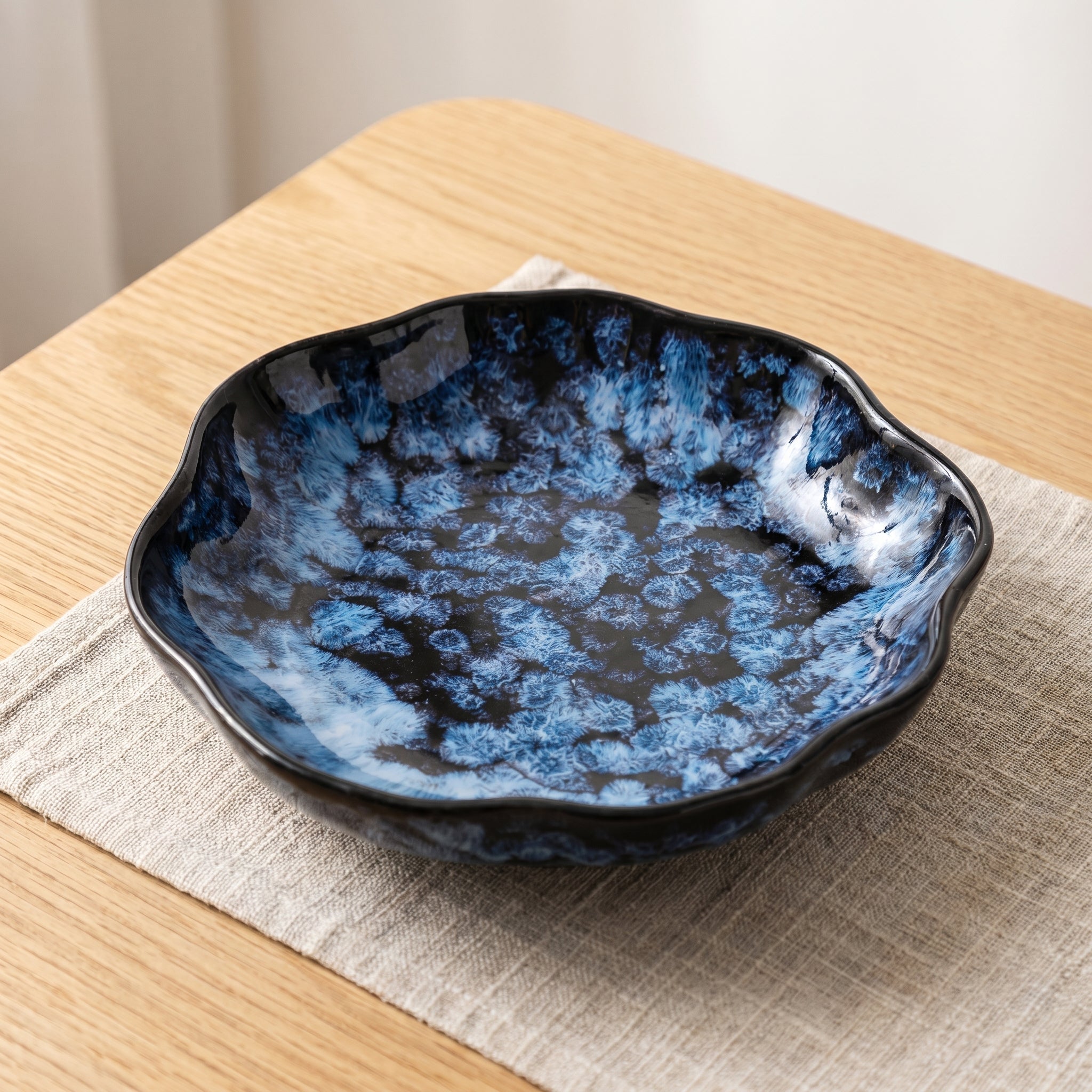 Ceramic Tableware with Reactive Glaze - Tableware - Deep Plate (20.32 cm) - Oaksoho