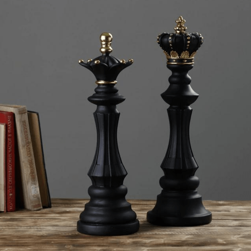 Chess Piece Decorative Sculpture - Sculpture - Black King - Oaksoho