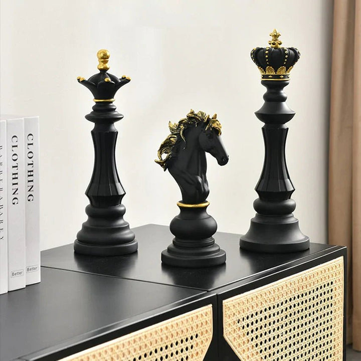 Chess Piece Decorative Sculpture - Sculpture - Black King - Oaksoho