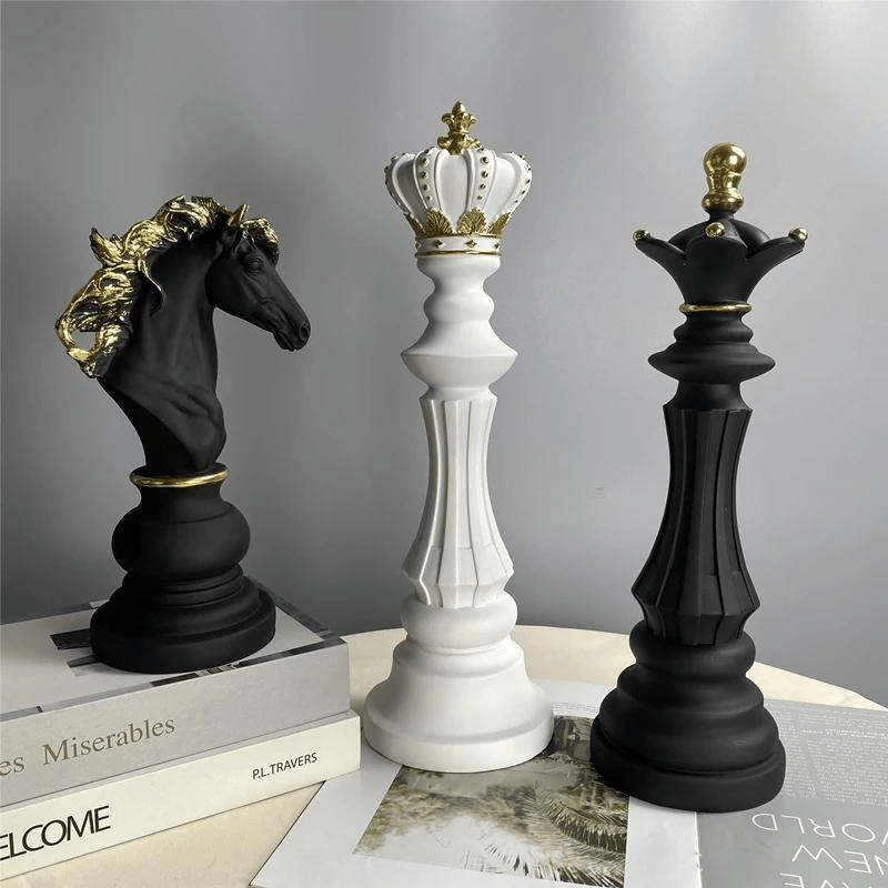 Chess Piece Decorative Sculpture - Sculpture - Black King - Oaksoho