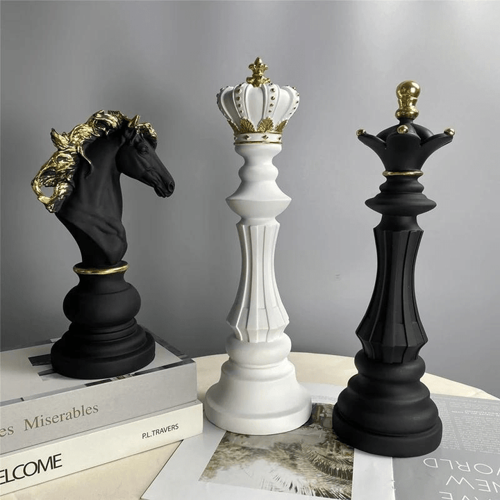 Chess Piece Decorative Sculpture - Sculpture - Black King - Oaksoho