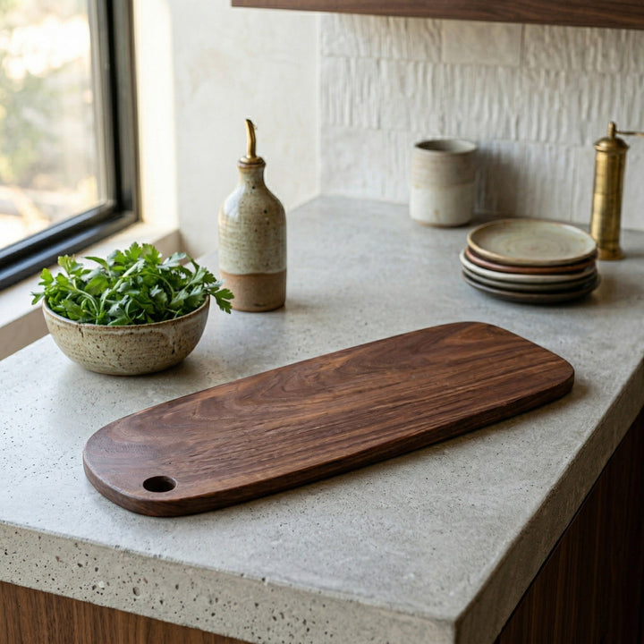 Chopping Board with Handle and Hanging Loop - Chopping Board - 41 x 15 x 1.8 cm - Oaksoho