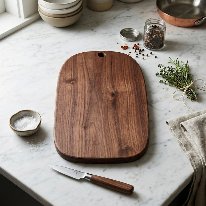 Chopping Board with Handle and Hanging Loop - Chopping Board - 40 x 23 x 2 cm - Oaksoho