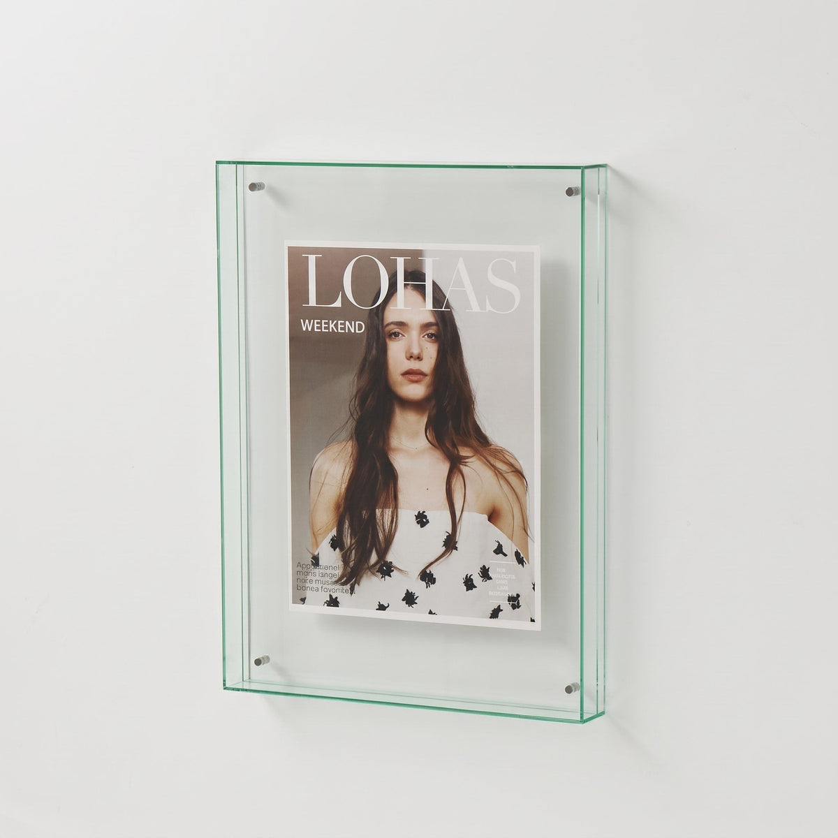 Coloured Edge Photo Frame with Clear Front Panel - Picture Frames - Light Green - Oaksoho