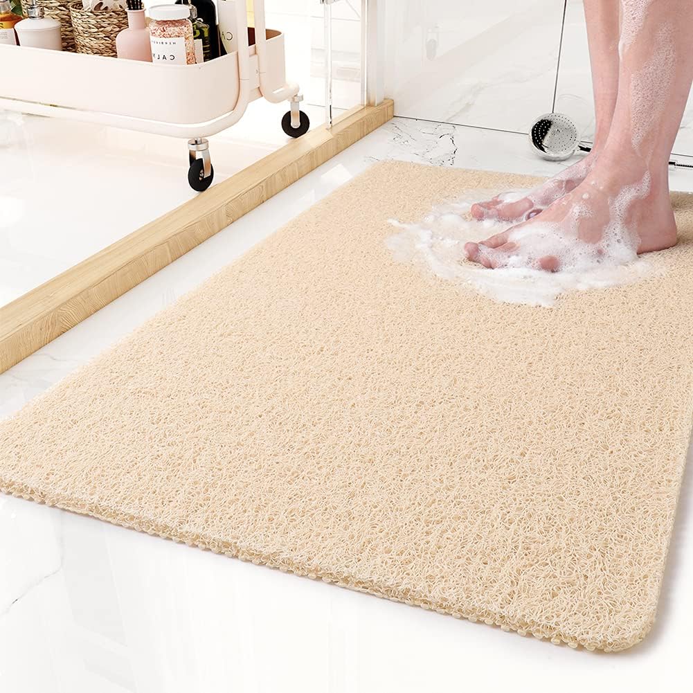 Comfortable Non - Slip Shower Mat for Bathroom and Shower - Bath Mat - Yellow - Oaksoho