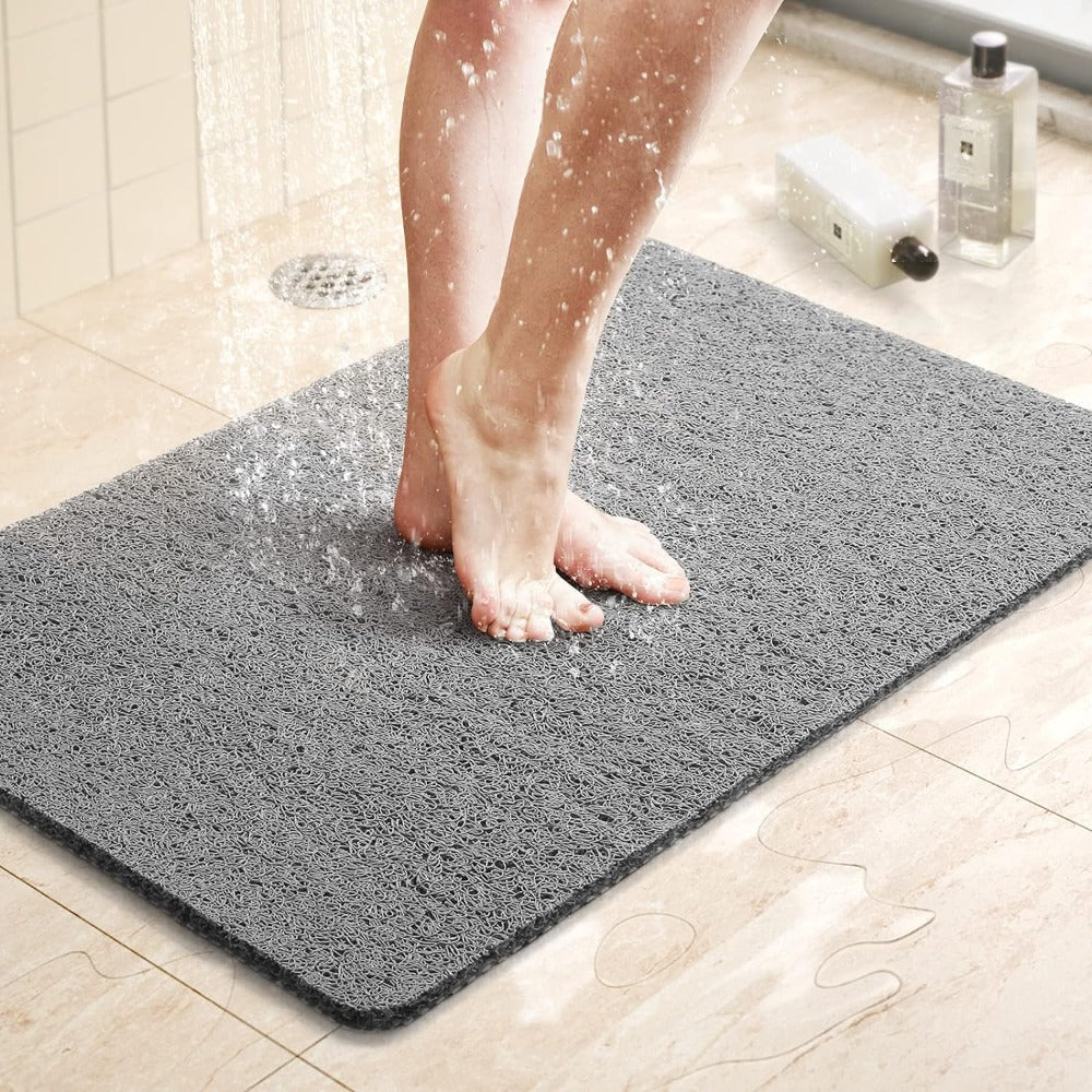 Comfortable Non - Slip Shower Mat for Bathroom and Shower - Bath Mat - Grey - Oaksoho