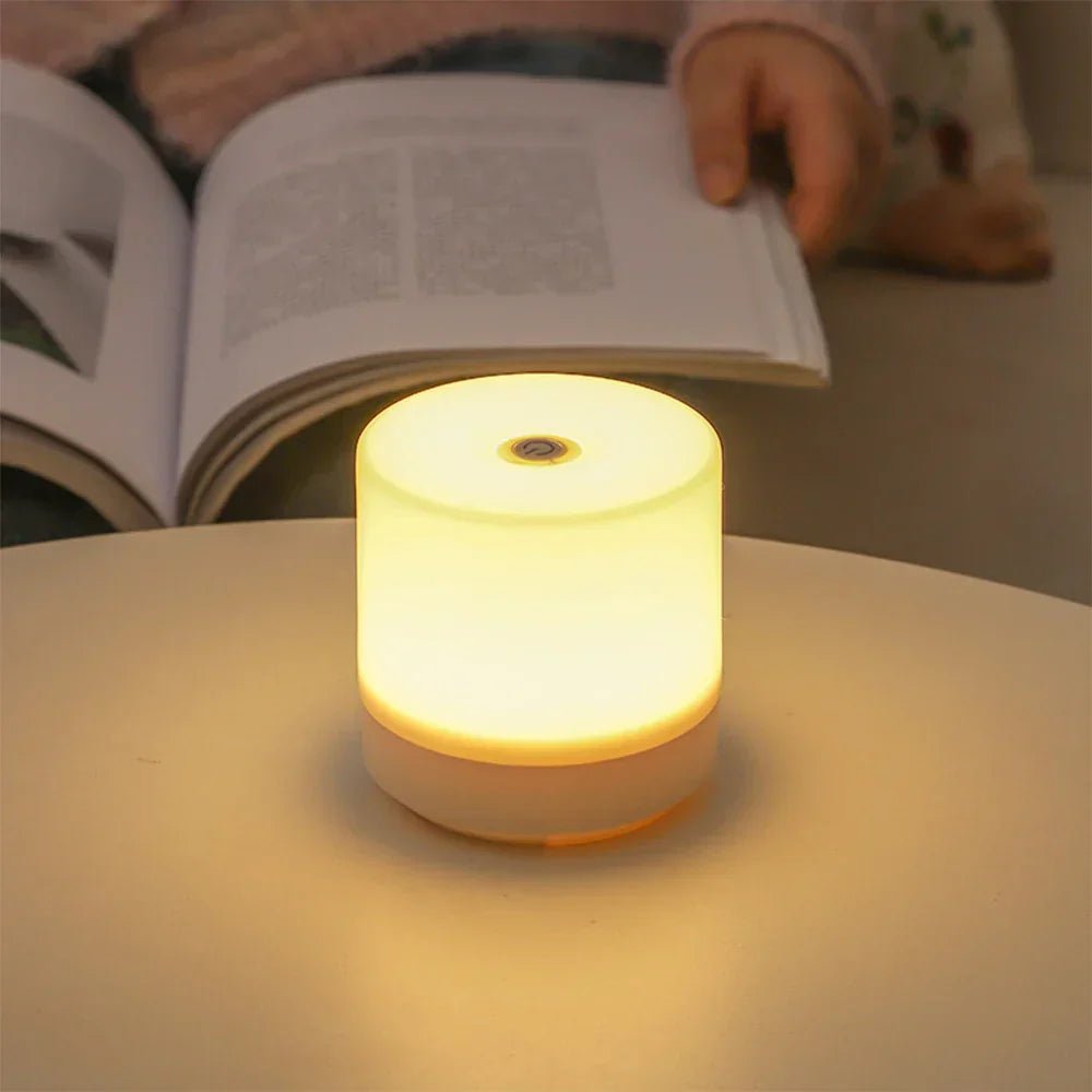 Compact LED Night Light with Touch Control - Table Lamp - Warm White - Oaksoho