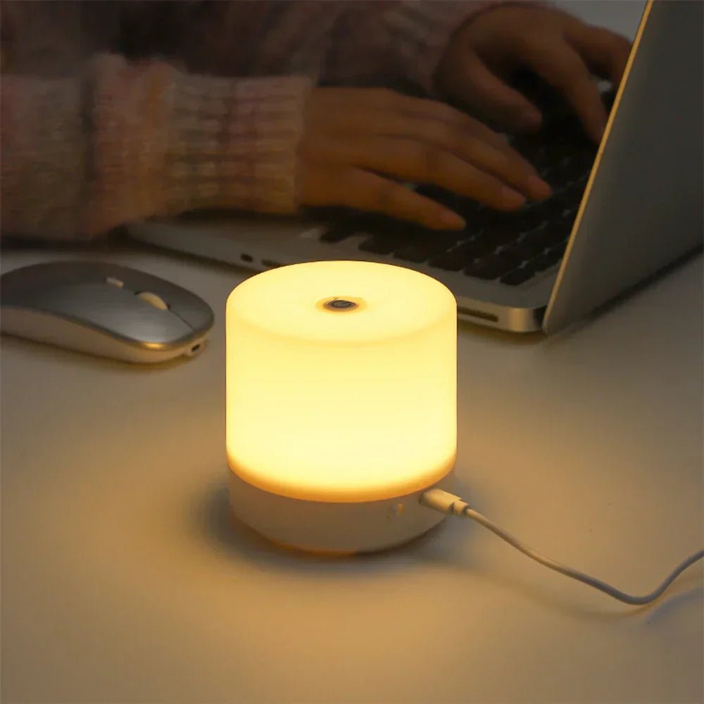 Compact LED Night Light with Touch Control - Table Lamp - Warm - Oaksoho