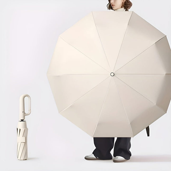 Compact Umbrella with Practical Ring Handle - Umbrella - Green - Oaksoho