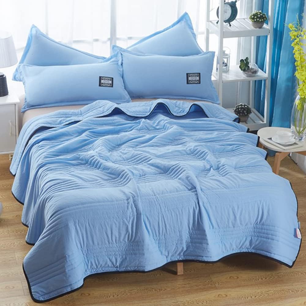 Cooling Blanket with Breathable Texture - Blanket - Blue - Oaksoho