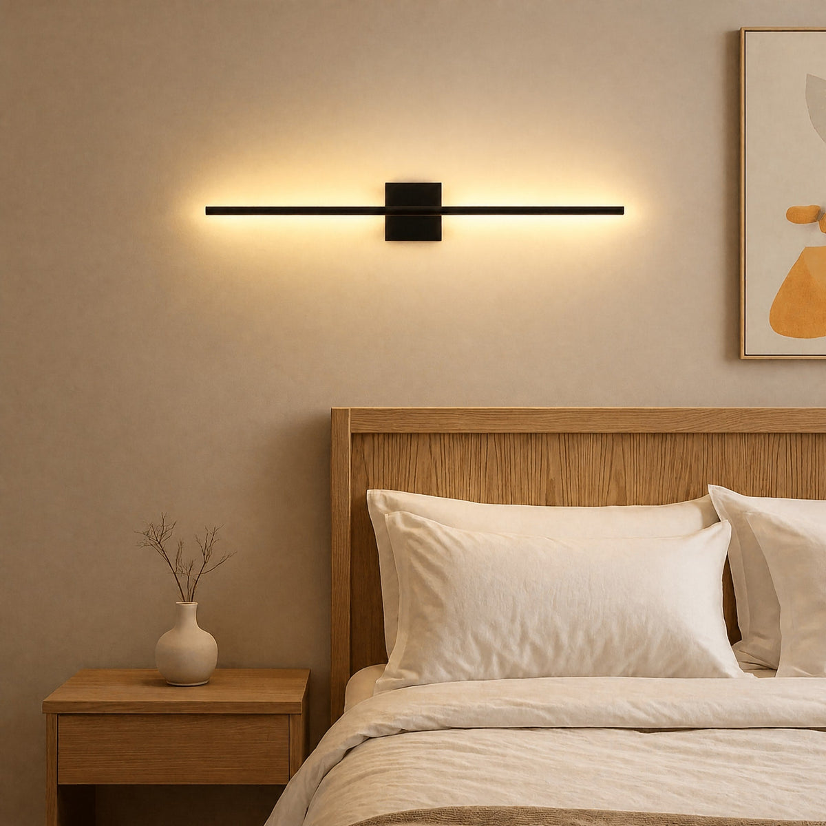 Cordless LED Wall Light Bar with Minimalist Linear Design - Wall Light Fixtures - Oaksoho