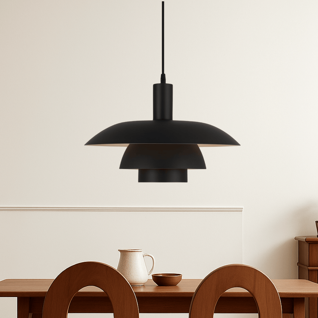 Danish Style LED Pendant Light Modern Design - Deckenleuchte - Black - Oaksoho
