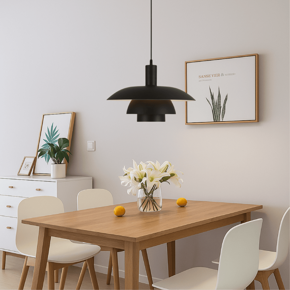 Danish Style LED Pendant Light Modern Design - Deckenleuchte - Black - Oaksoho