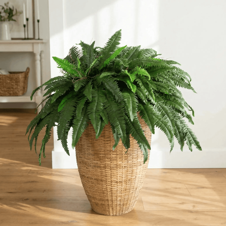 Decorative Artificial Fern with Natural Look - Artificial Plants - 73 cm - 18 Leaves - Oaksoho
