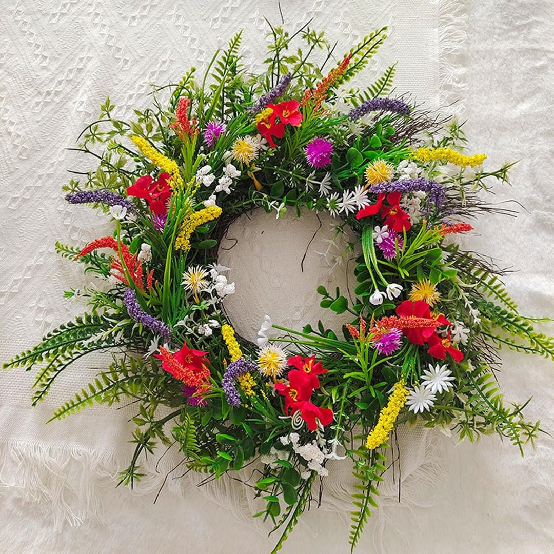 Decorative Artificial Flower Wreath - Artificial Flowers - Oaksoho