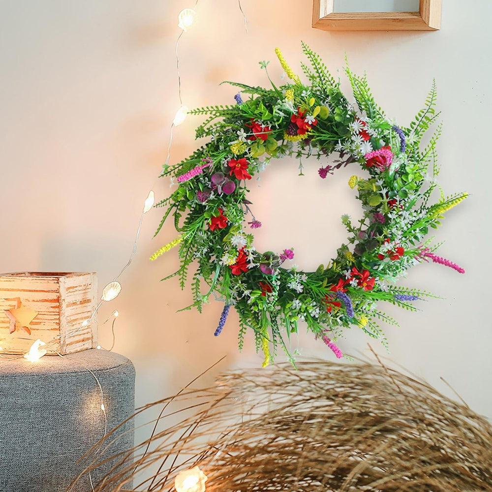 Decorative Artificial Flower Wreath - Artificial Flowers - Oaksoho