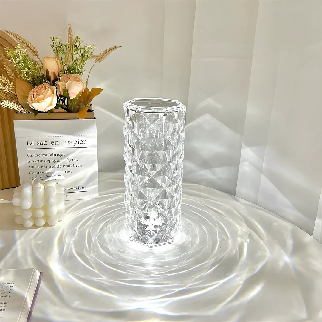 Decorative Crystal Rose Diamond LED Table Lamp - Table Lamp - Oaksoho