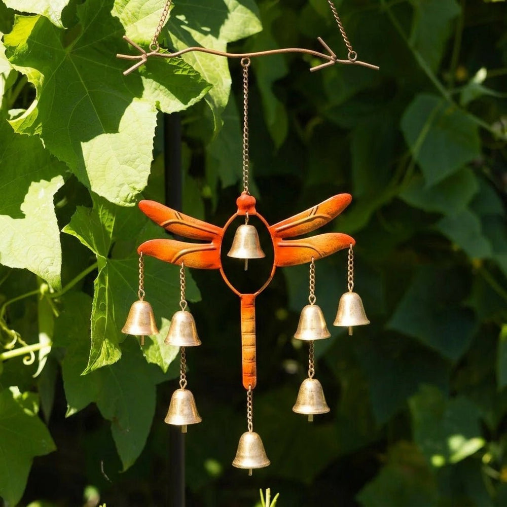 Decorative Dragonfly Wind Chime with Bells - Wind Chime - Oaksoho