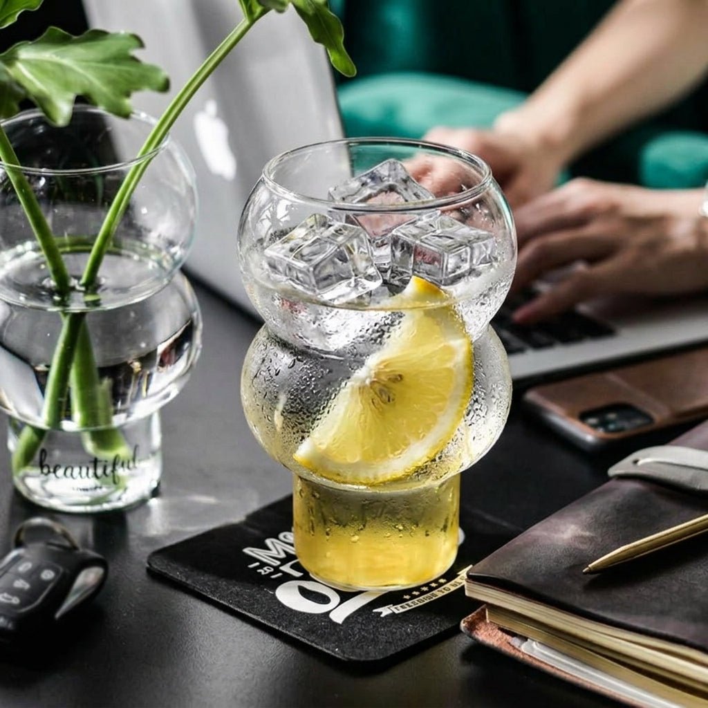 Decorative Drinking Glass with Bubble Shape - Cocktail Glass - 540 ml - Oaksoho