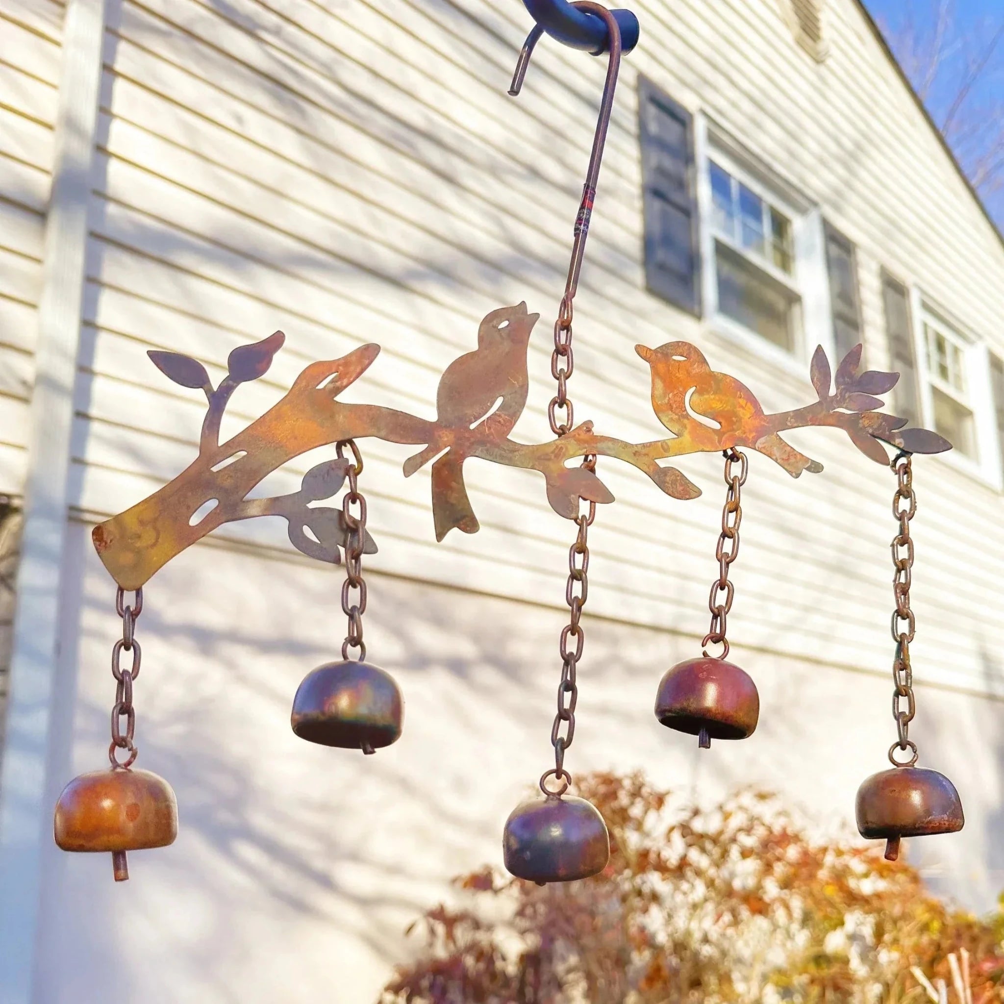 Decorative Garden Wind Chime in Bird Design - Garden Wind Chime - Oaksoho