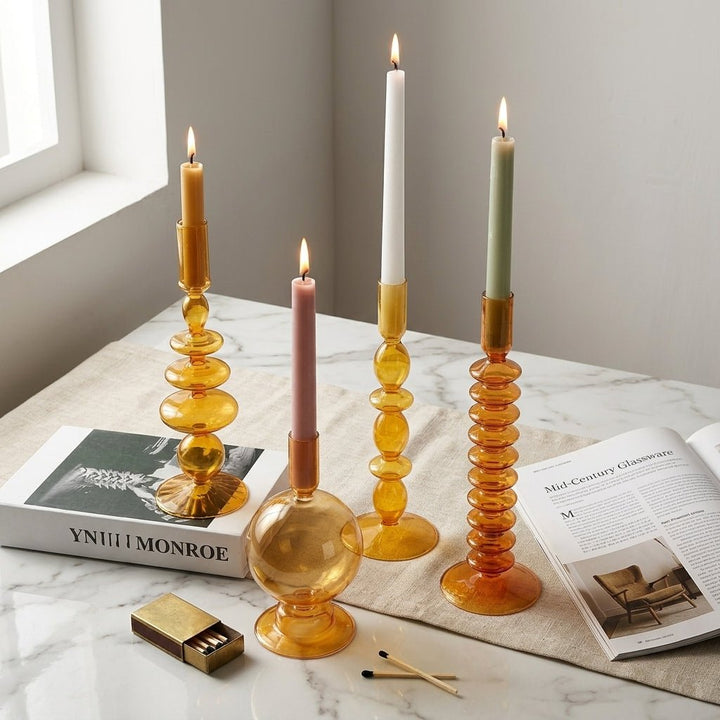 Decorative Shaped Candle Holder - Candle Holder - Accordion - Oaksoho