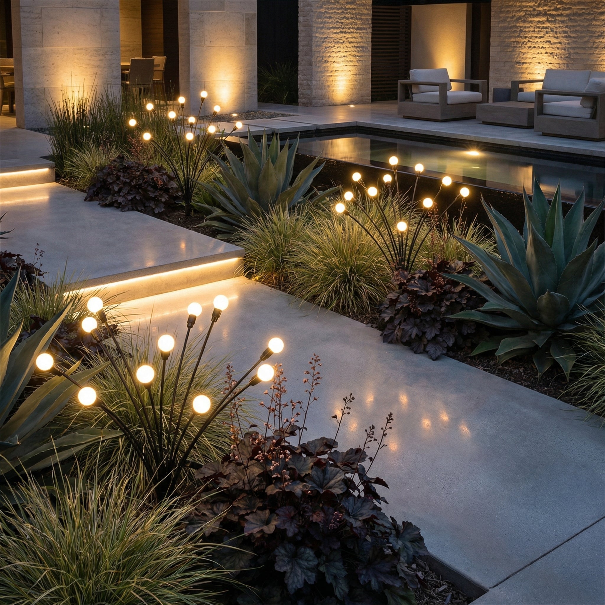 Decorative Solar Firefly Garden Lights - Garden Light - Oaksoho