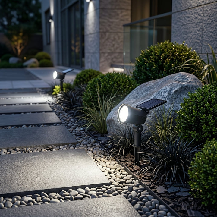 Decorative Solar Garden Light with Colourful Light Effect - Garden Light - White Light - Oaksoho
