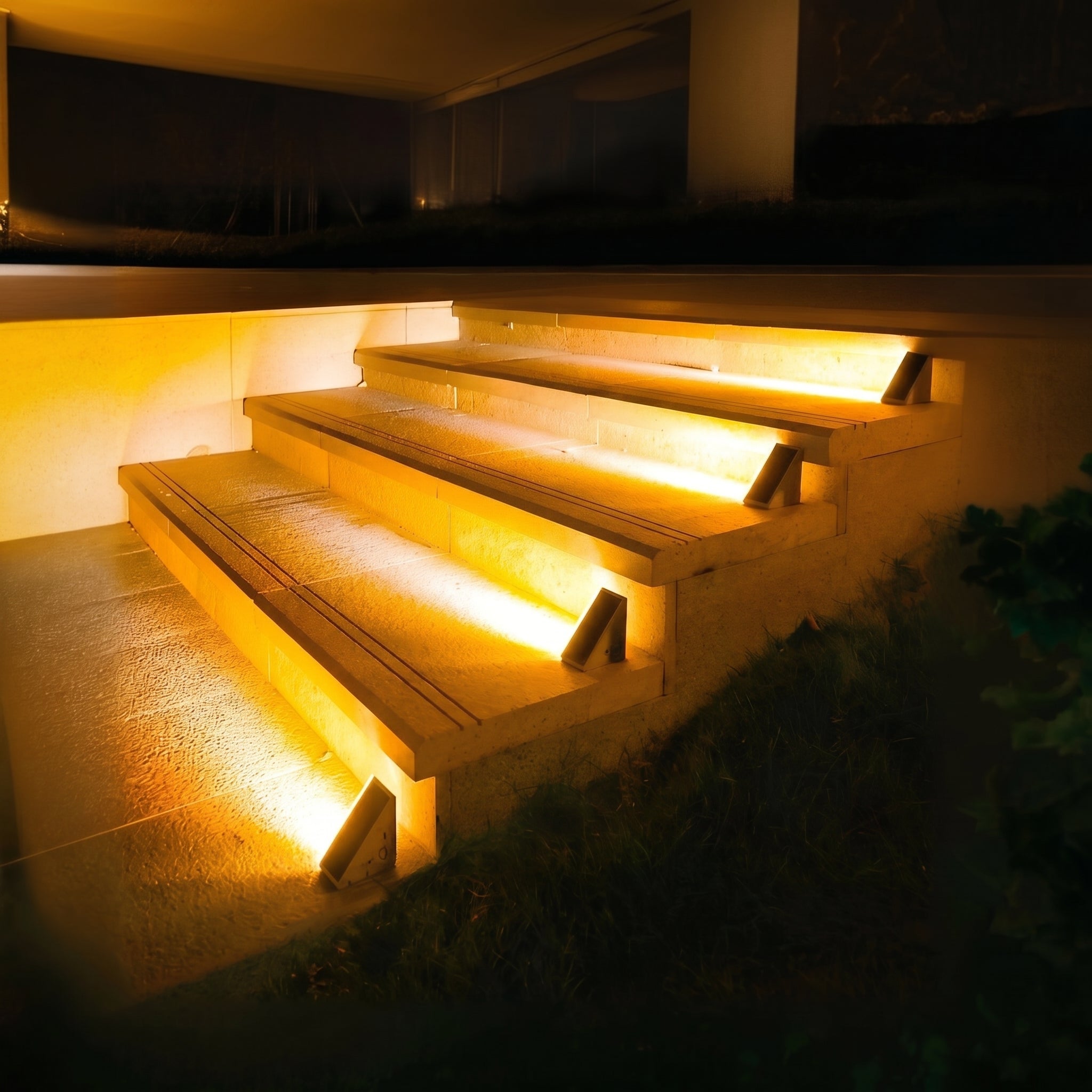 Decorative Solar LED Step Lighting for Outdoor Stairs - Solar LED Light - Oaksoho