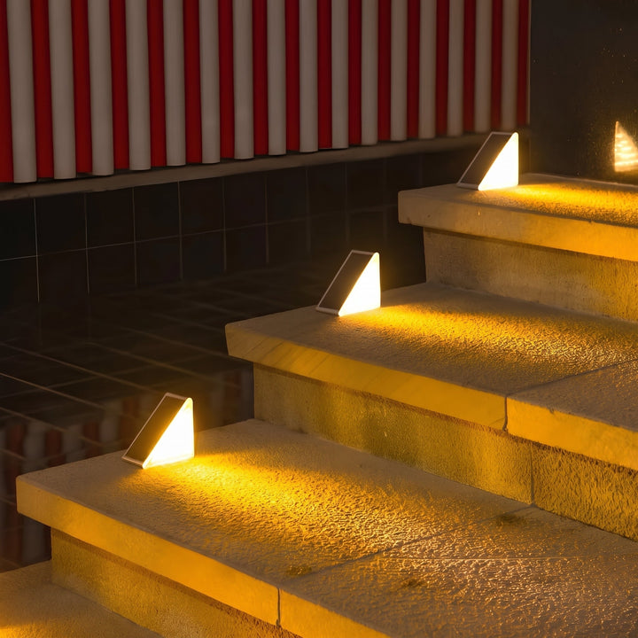 Decorative Solar LED Step Lighting for Outdoor Stairs - Solar LED Light - Oaksoho