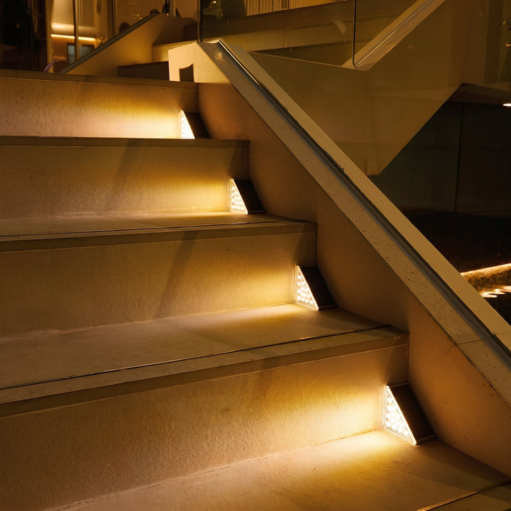 Decorative Solar LED Step Lighting for Outdoor Stairs - Solar LED Light - Oaksoho