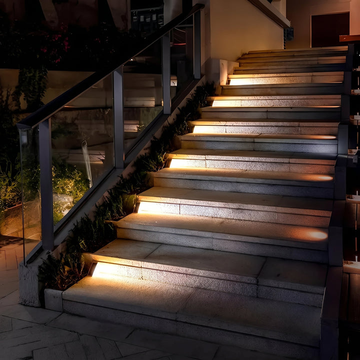 Decorative Solar LED Step Lighting for Outdoor Stairs - Solar LED Light - Oaksoho