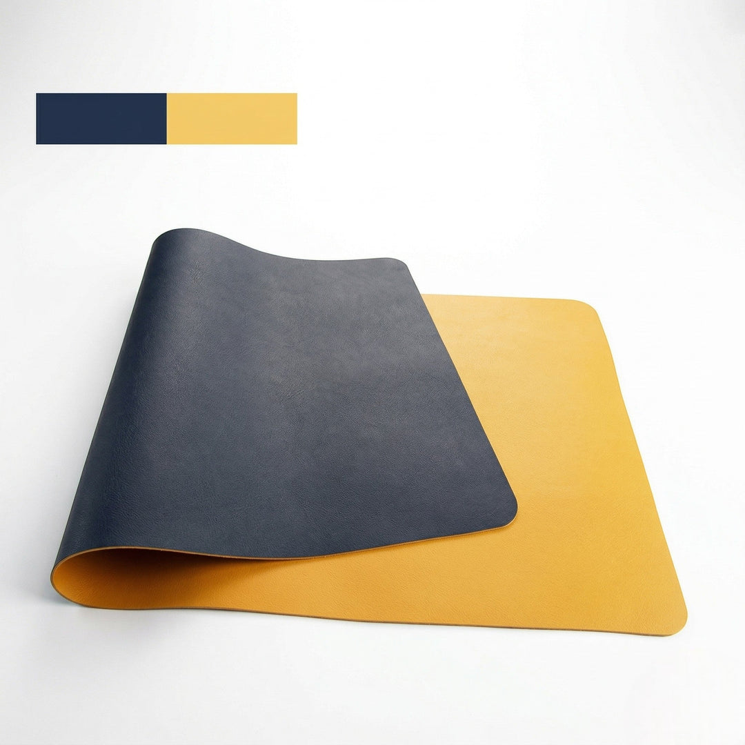 Desk Mat Double - Sided Water - Repellent - Desk Mat - Yellow - Oaksoho