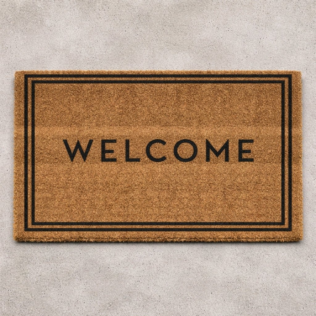 Door Mat with Welcome Inscription - Doormats - Oaksoho