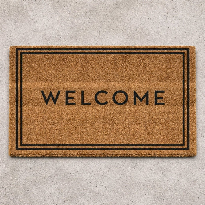 Door Mat with Welcome Inscription - Doormats - Oaksoho