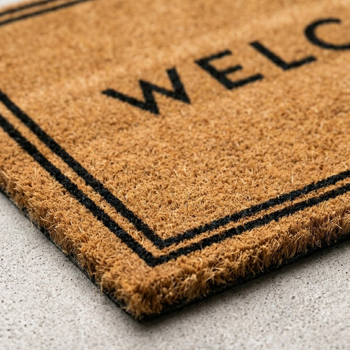 Door Mat with Welcome Inscription - Doormats - Oaksoho
