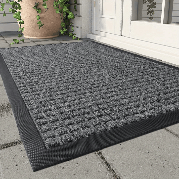 Doormat with Structured Surface - Doormats - Grey - Oaksoho