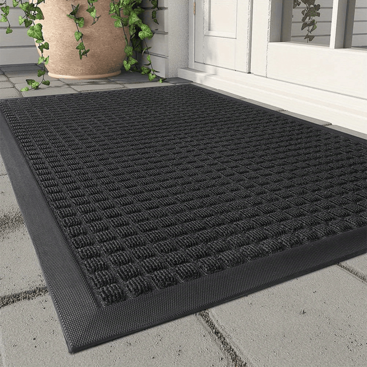 Doormat with Structured Surface - Doormats - Black - Oaksoho