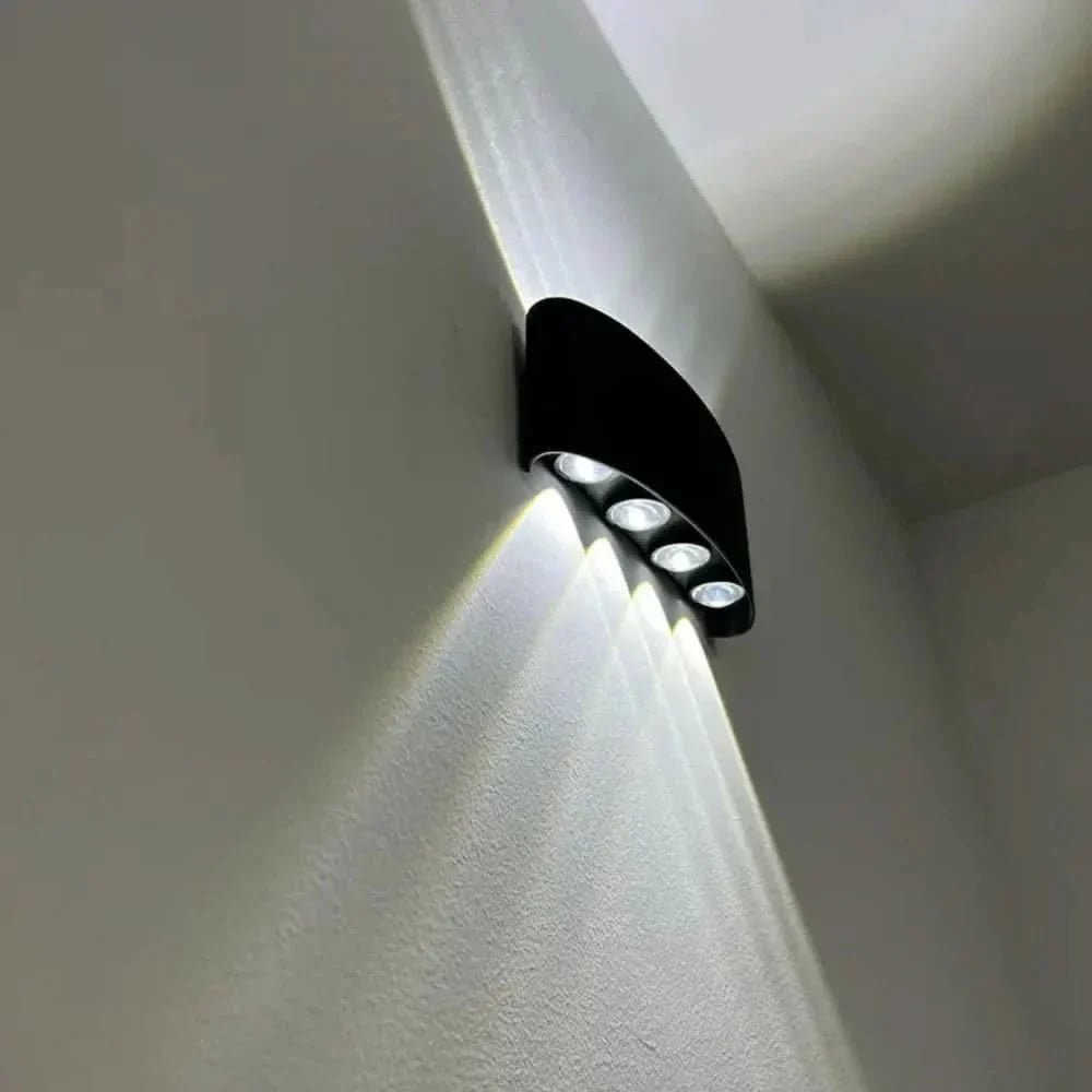 Elina – Modern LED Wall Light for Indoor & Outdoor Use in Black & White - Wall Light - 6W | White - Oaksoho