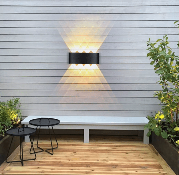 Elina – Modern LED Wall Light for Indoor & Outdoor Use in Black & White - Wall Light - 6W | White - Oaksoho