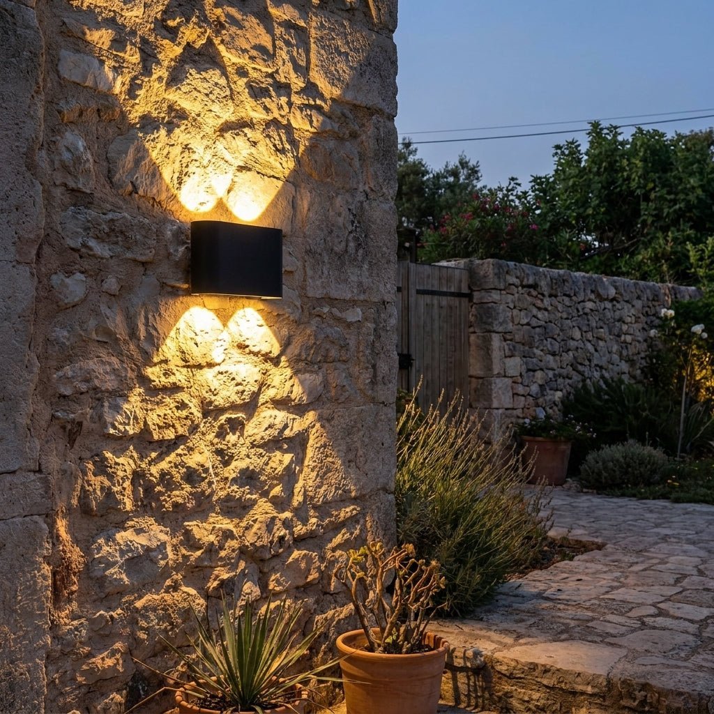 Elina – Modern LED Wall Light for Indoor & Outdoor Use in Black & White - Wall Light - 4W | Black - Oaksoho