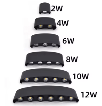 Elina – Modern LED Wall Light for Indoor & Outdoor Use in Black & White