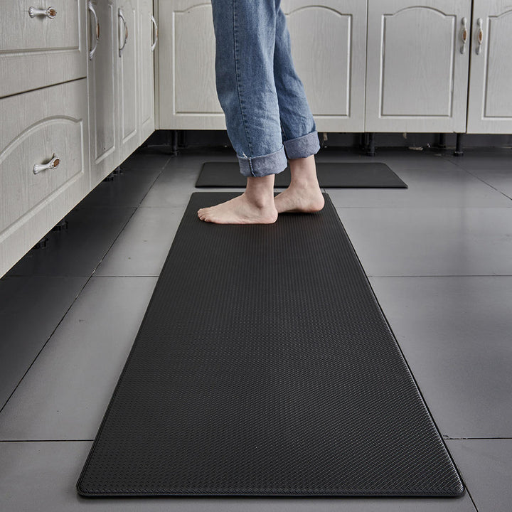 Ergonomic Anti - Fatigue Mat for Kitchen and Workplace - Bath Mat - Black - Oaksoho
