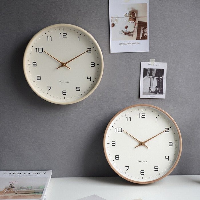 Erik – Wall Clock in Scandinavian Style - Wanduhr - Brown - Oaksoho