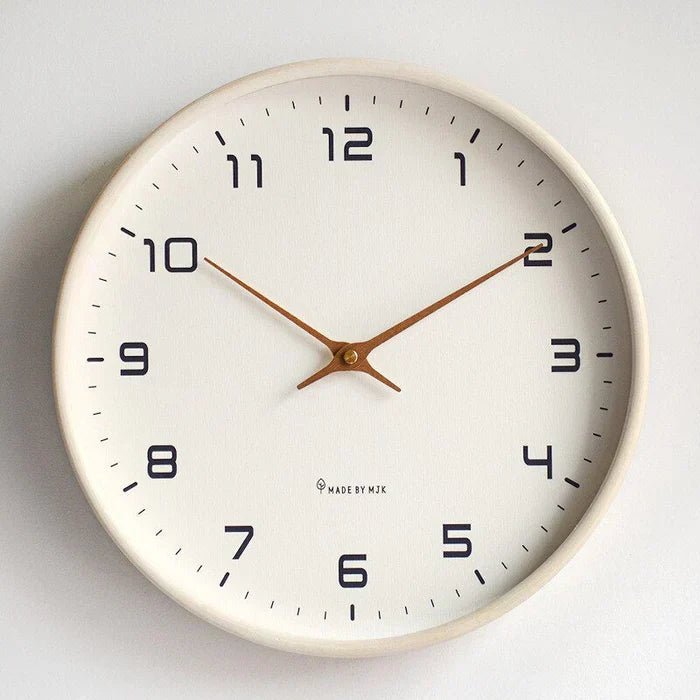 Erik – Wall Clock in Scandinavian Style - Wanduhr - Brown - Oaksoho