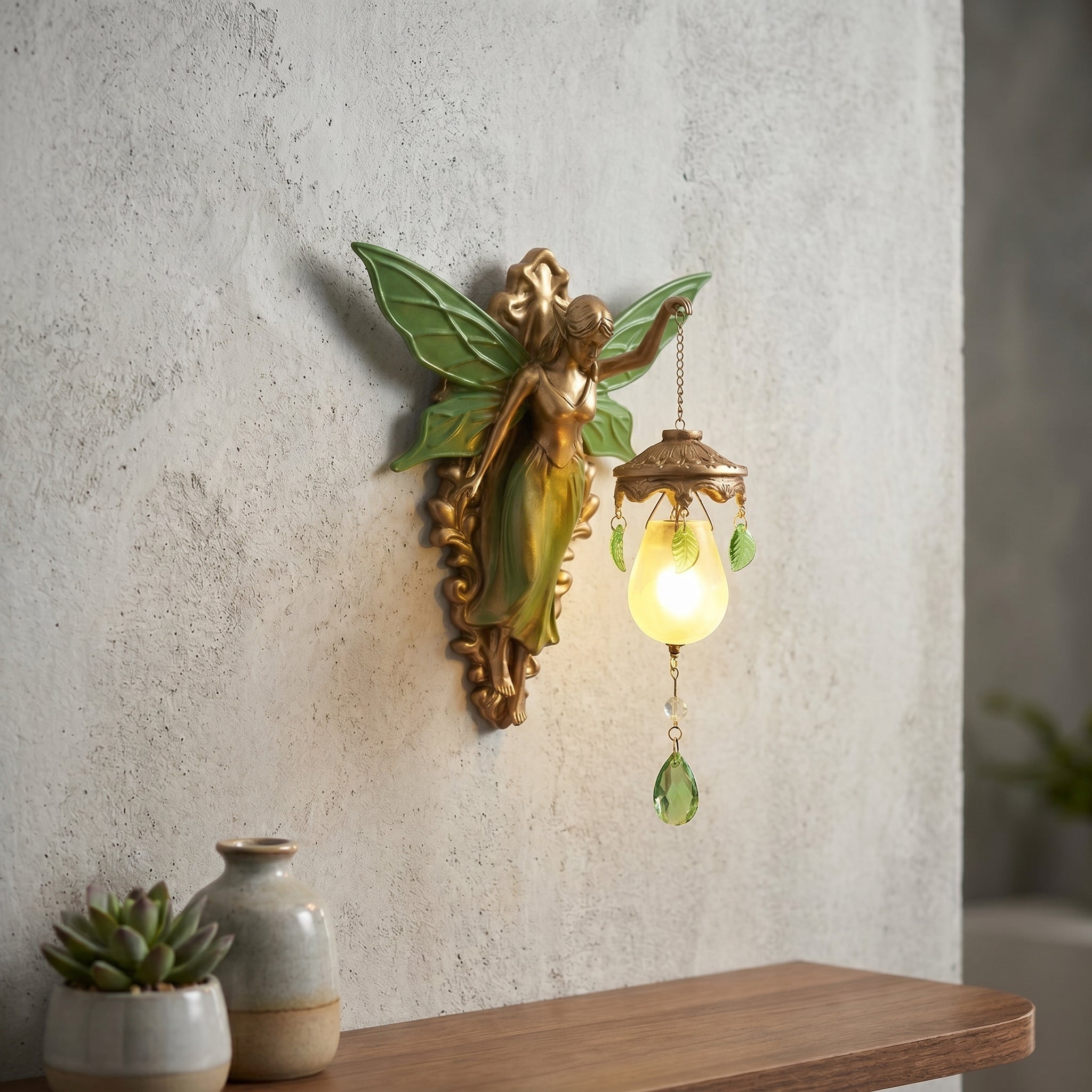 Fairy Sculpture Wall Lamp - Wall lamp - Oaksoho