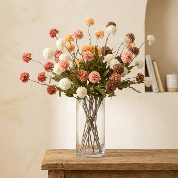 Artificial Allium Flower Stem Home Decoration