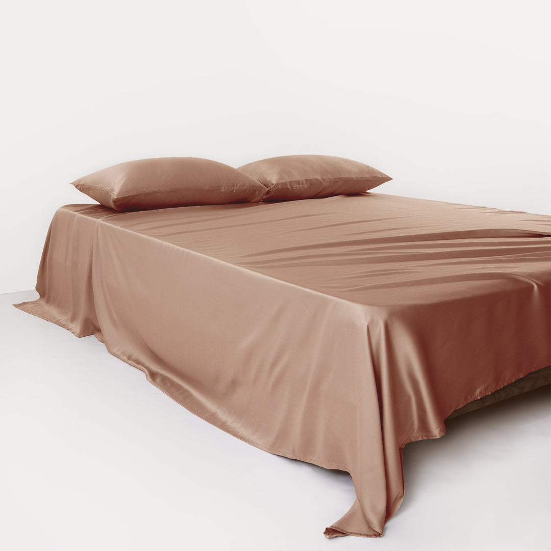 Flat Sheet with a Breathable Surface - Bedroom - Brown - Oaksoho