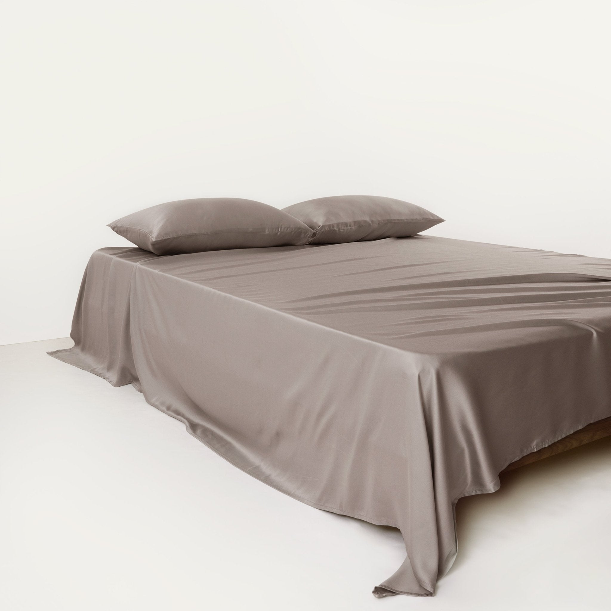 Flat Sheet with a Breathable Surface - Bedroom - Warm Grey - Oaksoho
